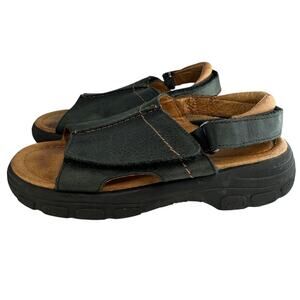 Umi Sandals Adjustable Little Kids Sz 11.5 Black Leather Lining Comfort Shoes